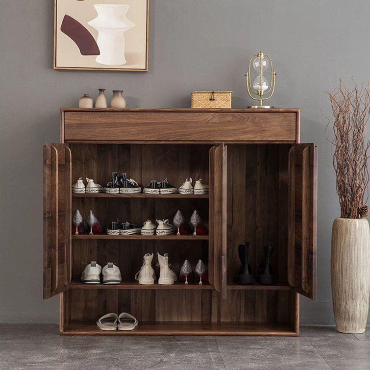 Walnut best sale shoe storage